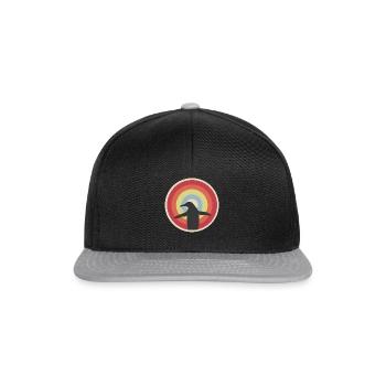 Pingouin rétro - Casquette snapback - noir/gris - Devant