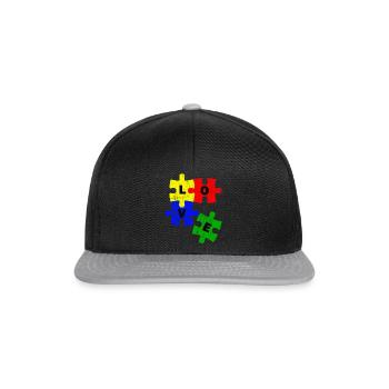 Dear Puzzle - Snapback Cap - black/grey - Front