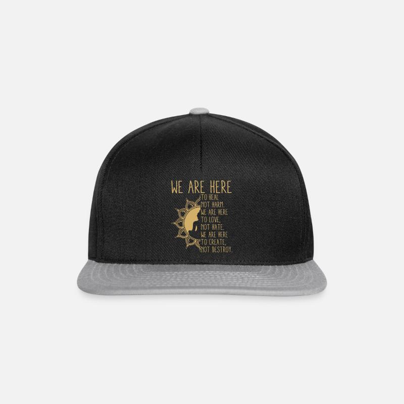 Buddhismus Inspiration - Snapback Cap - Schwarz/Grau