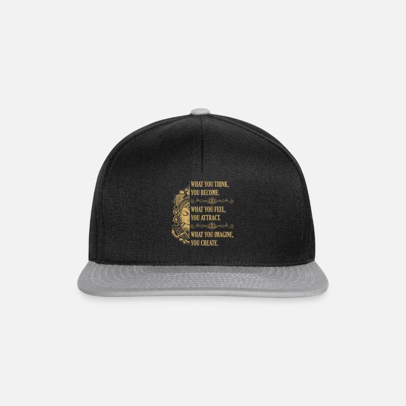 Buddhist wisdom - Snapback Cap - black/grey