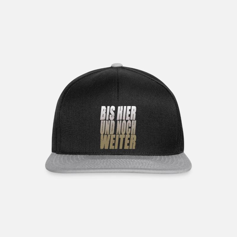 Noch Weiter - Snapback Cap - Schwarz/Grau