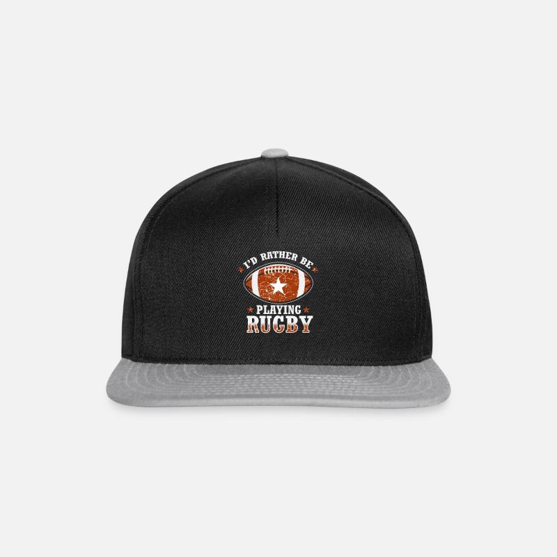 Rugby Sport - Snapback Cap - Schwarz/Grau