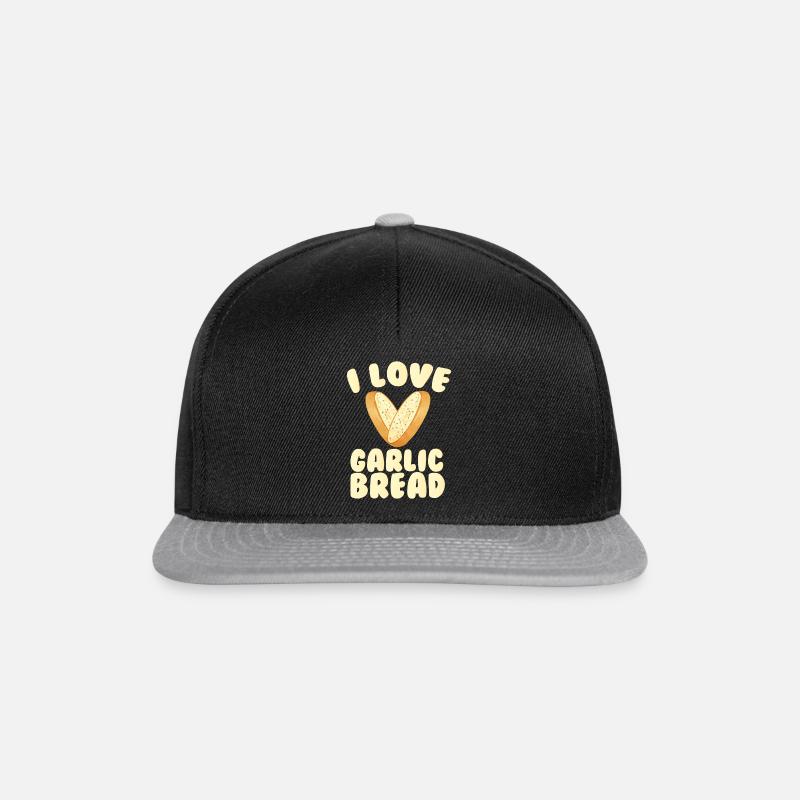 9 Knoblauchbrot - Snapback Cap - Schwarz/Grau