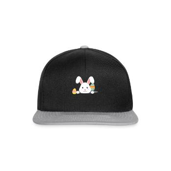 Easter with Easter eggs - Snapback Cap - black/grey - Front