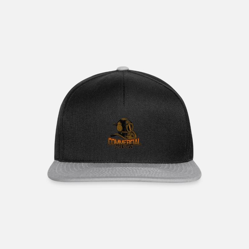 Casque de plongée - Casquette snapback - noir/gris