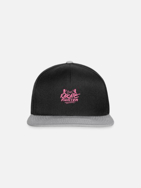 Karate Karate Karate Karate - Snapback Cap - Schwarz/Grau
