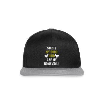 Dodo Vogel - Casquette snapback - noir/gris - Devant