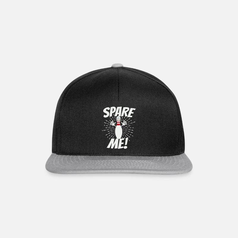 Bowling bowling équipe club de bowling Pin de bowling - Casquette snapback - noir/gris