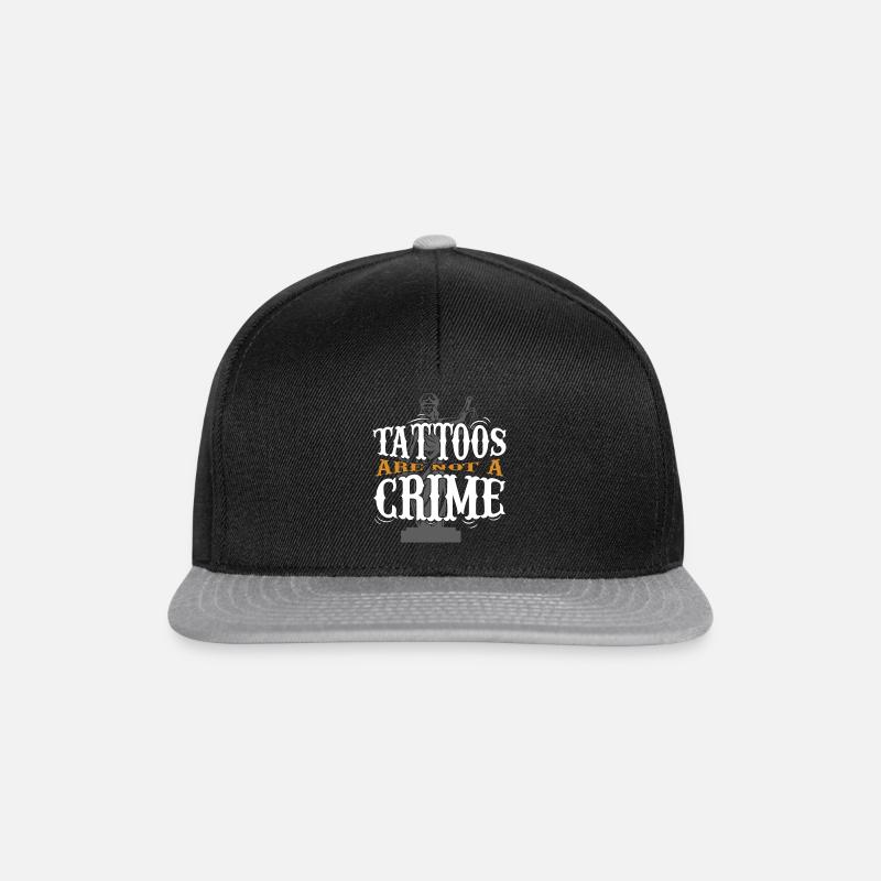tatouage - Casquette snapback - noir/gris