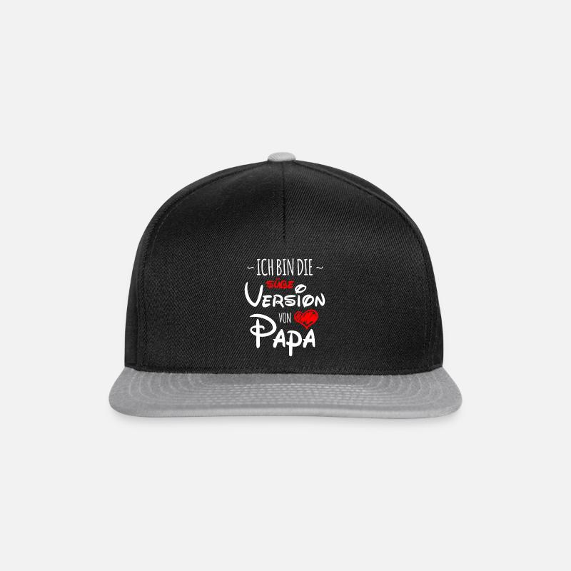 Ich bin die süße Version von Papa - Snapback Cap - Schwarz/Grau