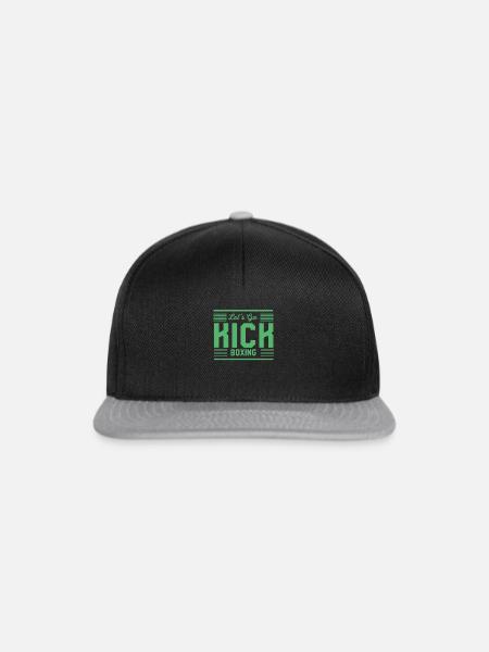 Kickboxen - Snapback Cap - Schwarz/Grau