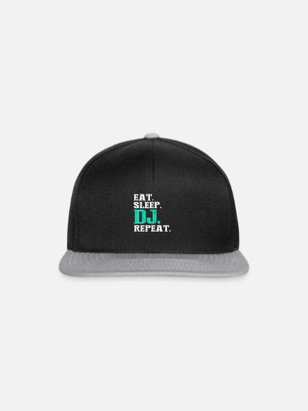 DJ - Snapback Cap - Schwarz/Grau