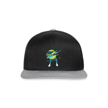 Dabbing Tennis Ball - Snapback Cap - black/grey - Front