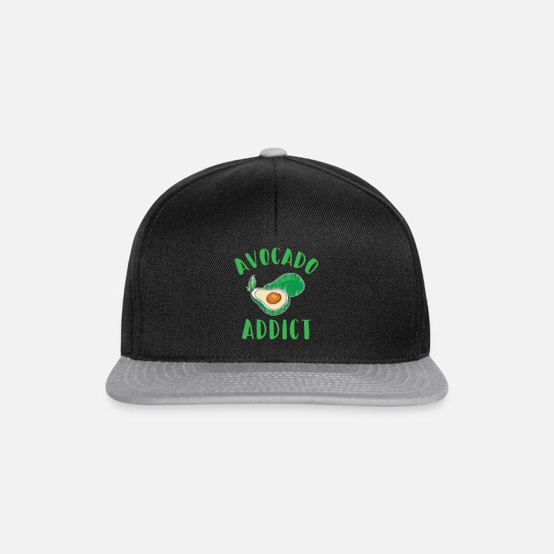 Avocado Addict - Snapback Cap - Schwarz/Grau