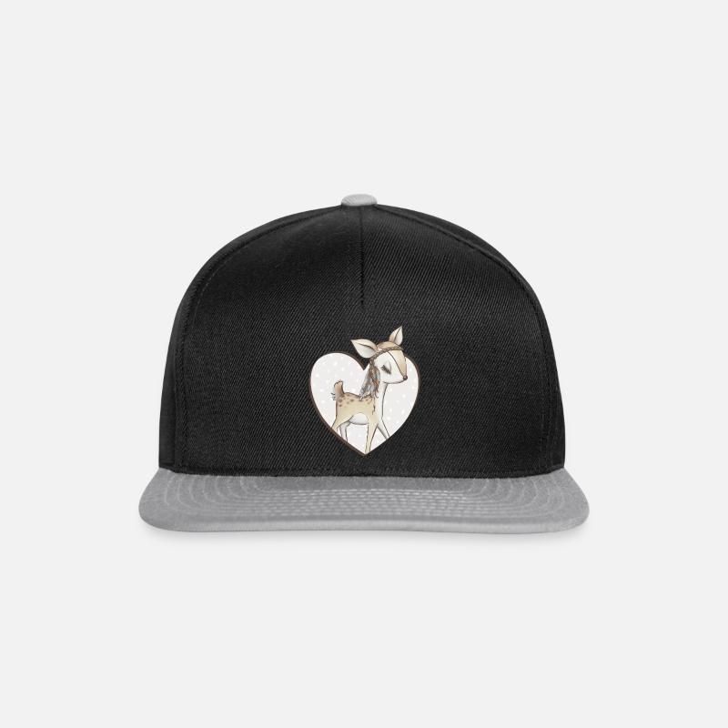 Deer Deer - Snapback Cap - black/grey