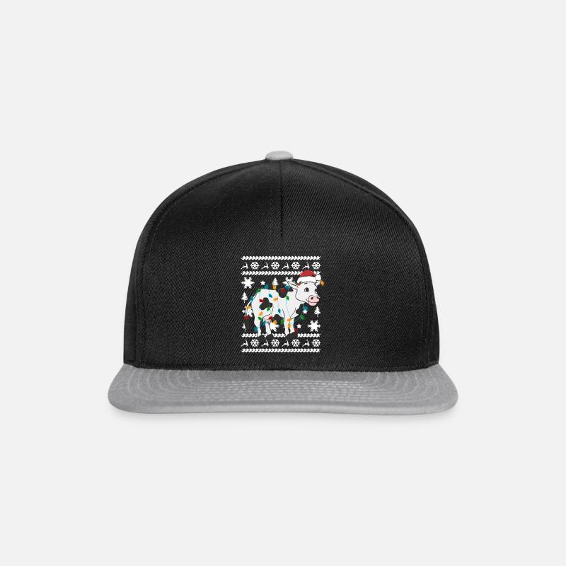 Vache moche pull - Casquette snapback - noir/gris
