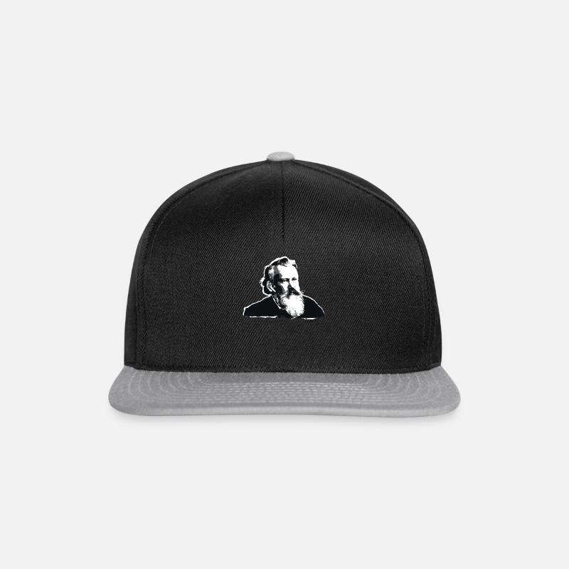 Johannes Brahms Klassik Musik Geschenk Geschenk - Snapback Cap - Schwarz/Grau