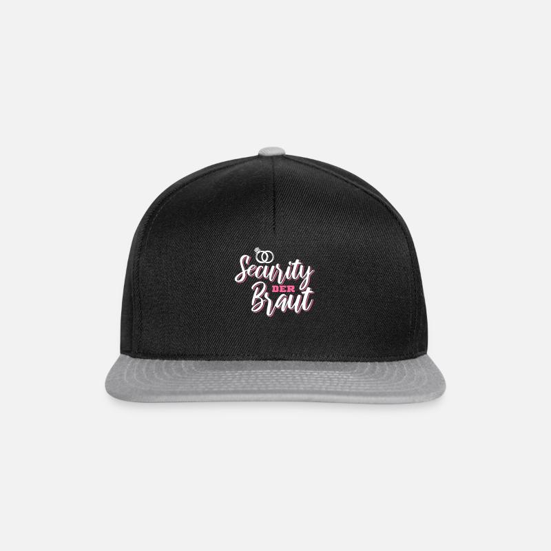 Security der Braut - Snapback Cap - Schwarz/Grau