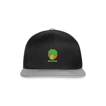 Broccoli Broccoholic Keto Fitness Vegetarian - Snapback Cap - black/grey - Front