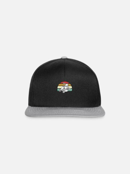 Mähen Rasenmäher - Snapback Cap - Schwarz/Grau