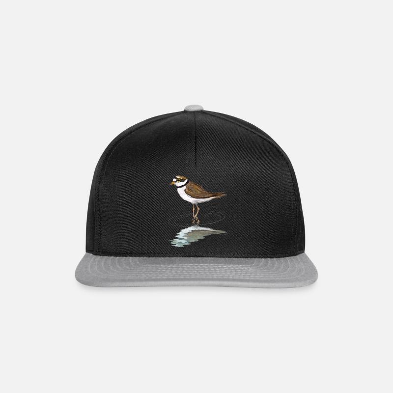 Little ringed plover - Snapback Cap - black/grey