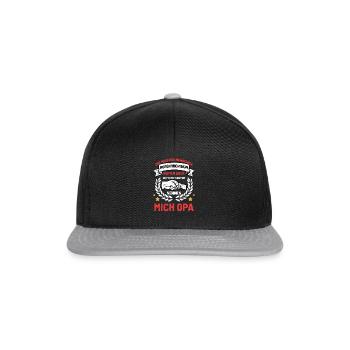 Opa und Enkel - Snapback Cap - Schwarz/Grau - Vorne