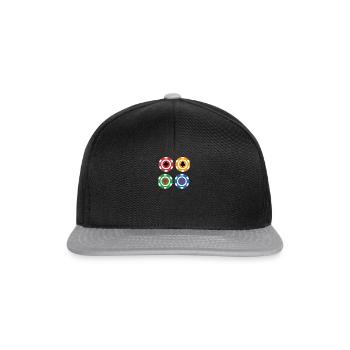 poker - Snapback Cap - black/grey - Front