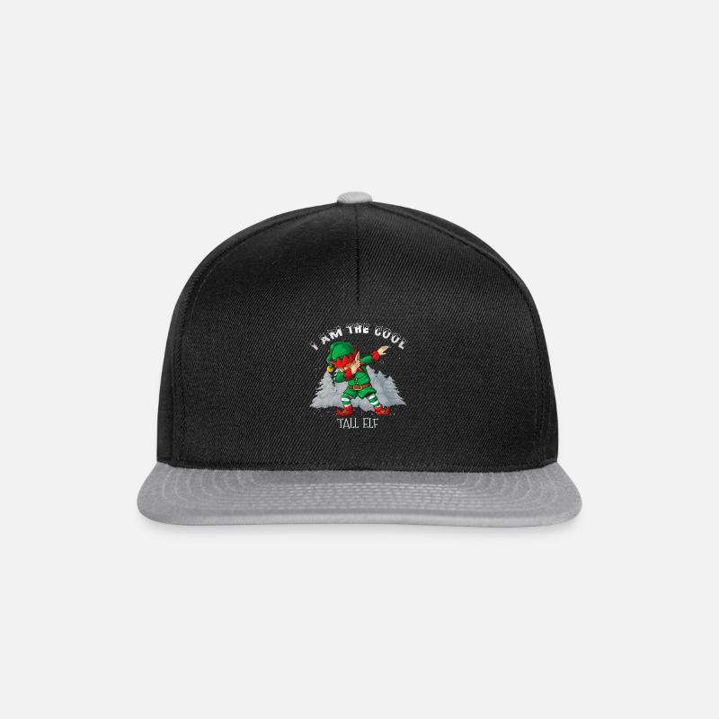 Ich bin der coole, große Elf - Snapback Cap - Schwarz/Grau