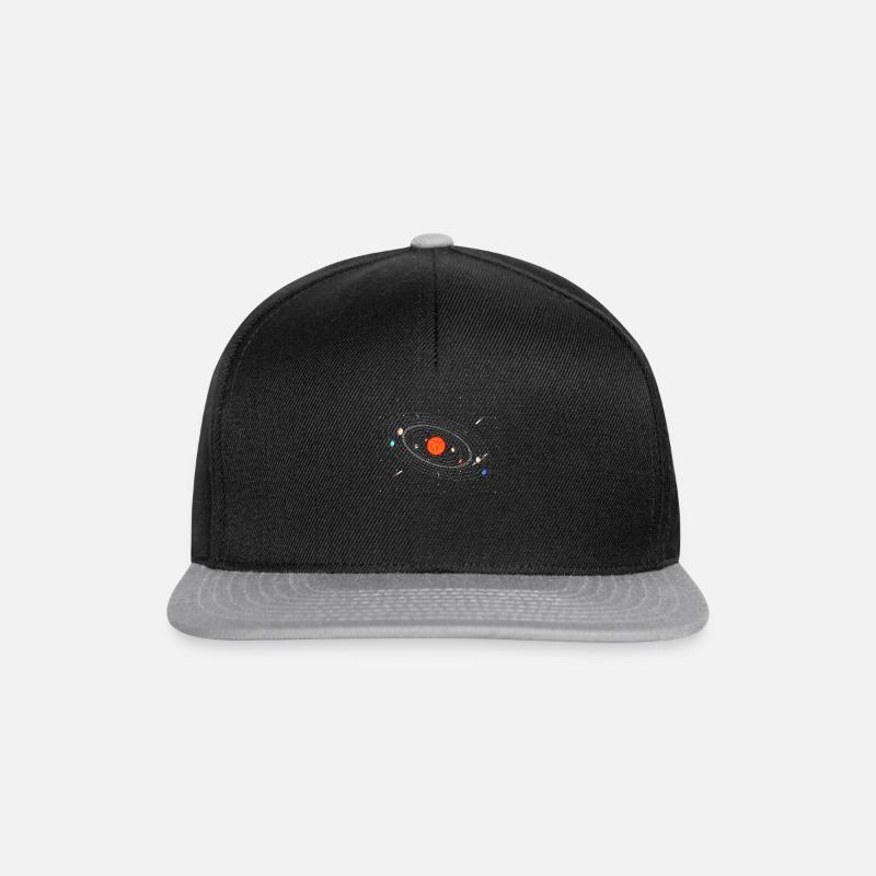 Galaxie Universum Planeten Mars - Snapback Cap - Schwarz/Grau