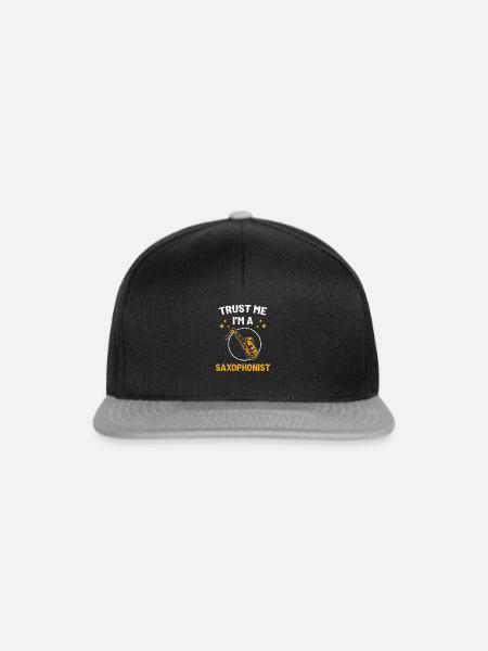 Saxophonist und Saxophonist - Snapback Cap - Schwarz/Grau
