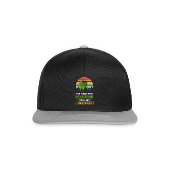 Fête des mères - Casquette snapback - noir/gris - Devant