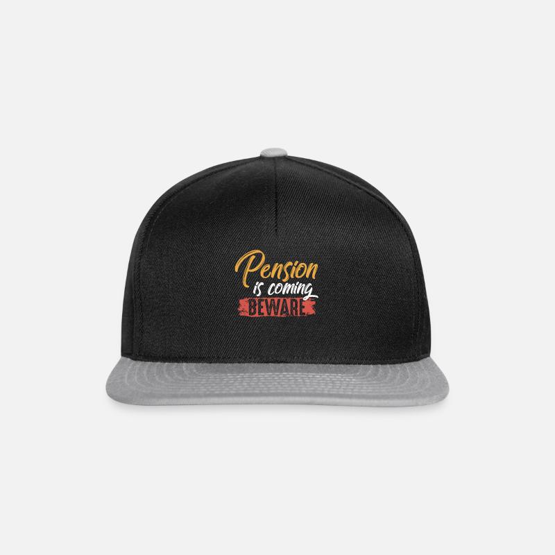Pension Rente - Snapback Cap - Schwarz/Grau