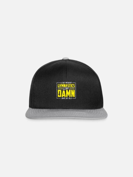 Gymnastik - Snapback Cap - Schwarz/Grau