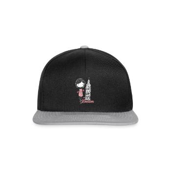 Londres - Casquette snapback - noir/gris - Devant