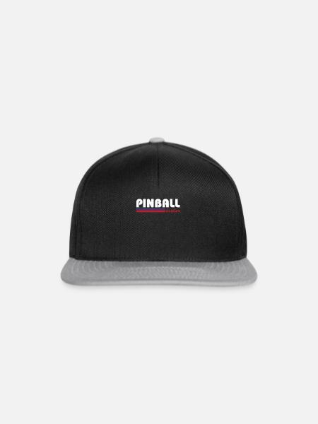 Pinball-Hustler - Snapback Cap - Schwarz/Grau