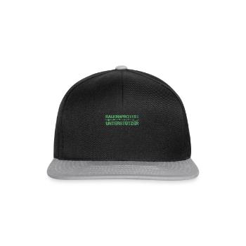 Bauer Landwirt Bauernprotest Protest Demonstration - Snapback Cap - Schwarz/Grau - Vorne