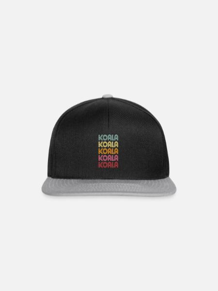 Koala - Snapback Cap - Schwarz/Grau