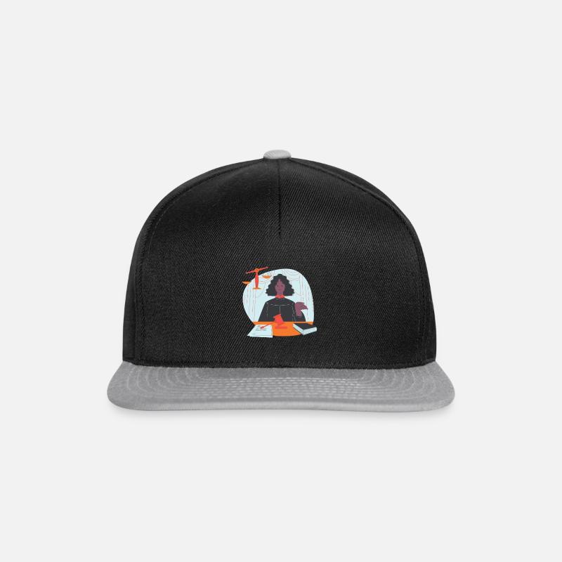Geschenk für eine Richterin - Snapback Cap - Schwarz/Grau