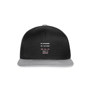Hentai Anime Manga Otaku Japon - Casquette snapback - noir/gris - Devant