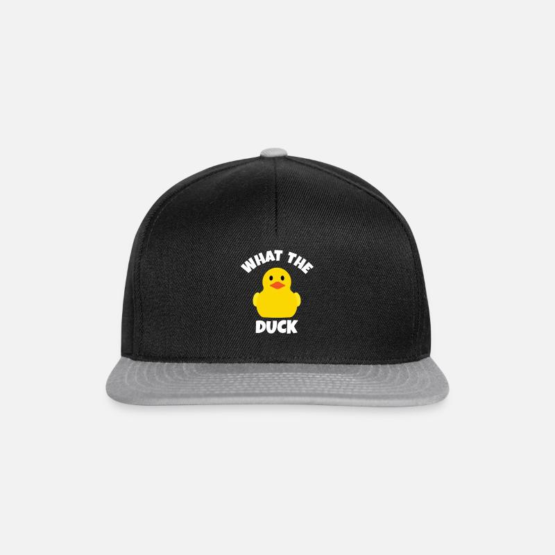 Funny Duck Meme Duck Pun Duck Joke - Snapback Cap - black/grey