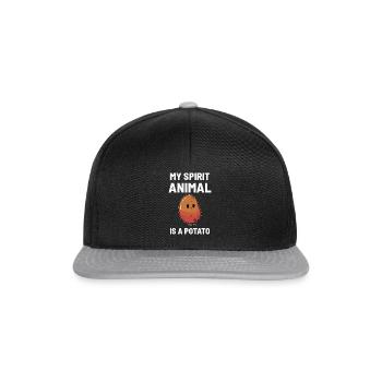 pomme de terre - Casquette snapback - noir/gris - Devant