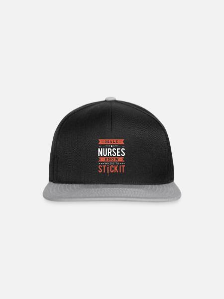 Krankenpfleger - Snapback Cap - Schwarz/Grau