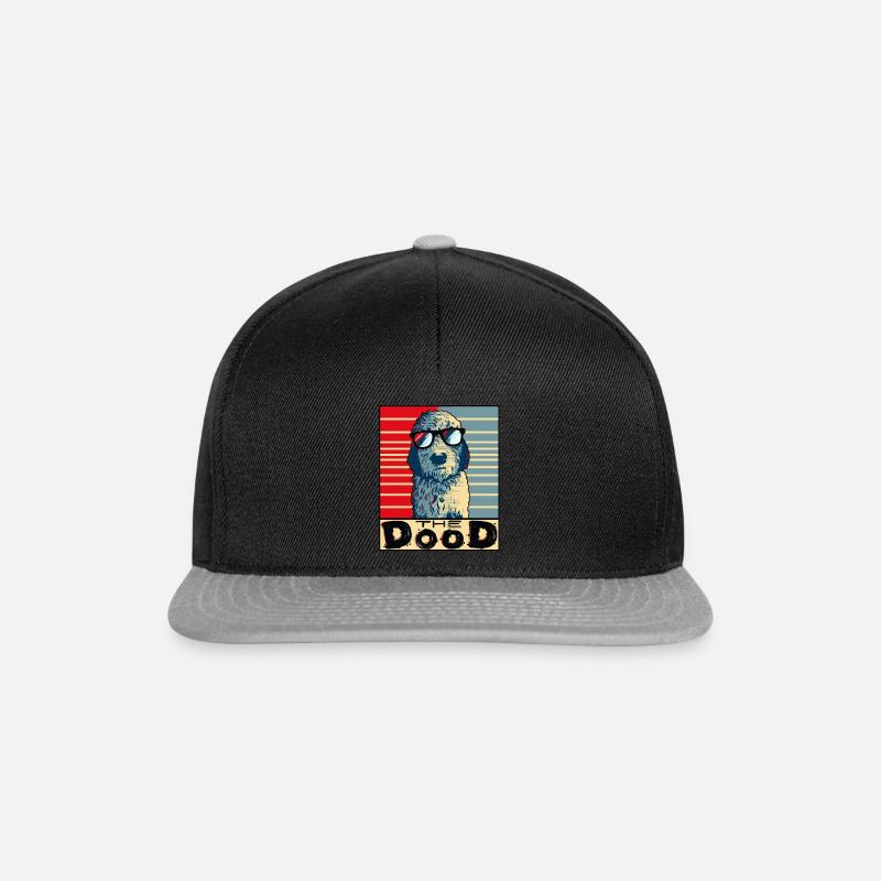 Lustiges Goldendoodle Geschenk Golden Doodle The Dood - Snapback Cap - Schwarz/Grau