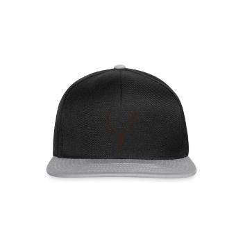 Cerf - chasse - trophée - chasseur - Casquette snapback - noir/gris - Devant