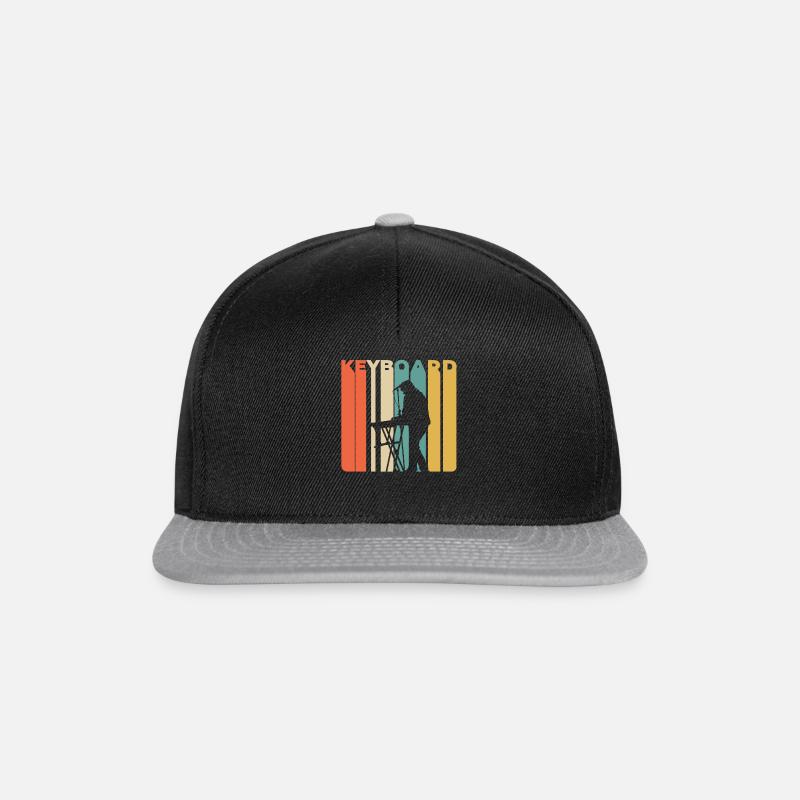 Keyboarder Keyboarder - Snapback Cap - Schwarz/Grau