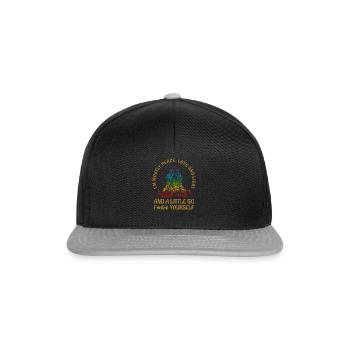 La méditation va te faire foutre - Casquette snapback - noir/gris - Devant
