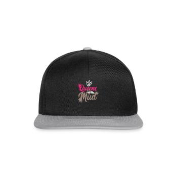 Mud Run Shirts for Women | Mud Girl Run Shirts - Snapback Cap - black/grey - Front