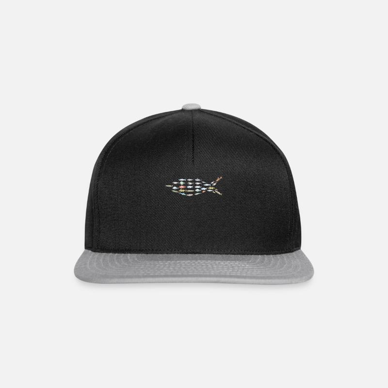 Poisson dans le poisson - Casquette snapback - noir/gris