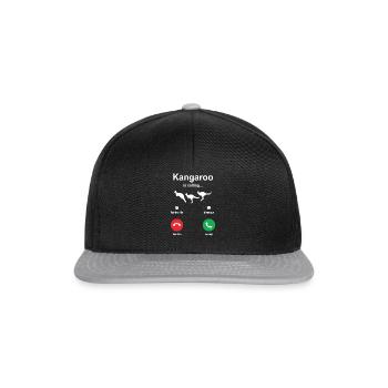 Känguru - Snapback Cap - Schwarz/Grau - Vorne