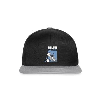 Belka Strelka Space Dog Funny Rocket Planets Moon - Casquette snapback - noir/gris - Devant